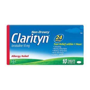 Clarityn Non-Drowsy Allergy Relief 24H Tablets 10S