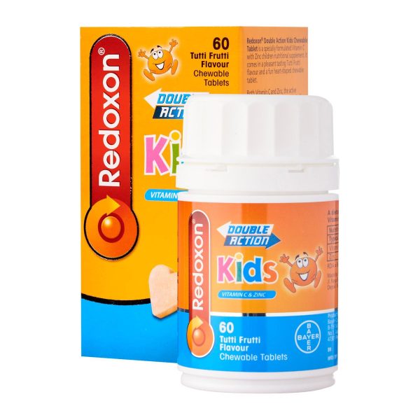 Redoxon Double Action Kids Chewable Tablets 250mg (Tutti Frutti) 60s